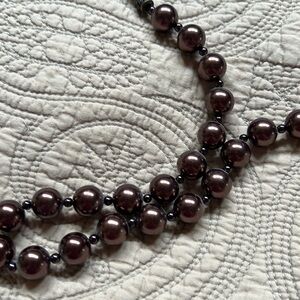 Beautiful bead tie necklace